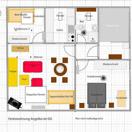 Apartment Wohnen Bei Angelika Für Geschäftsreisende Und Monteure Im Dachgeschoss *